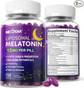 Liposomal Melatonin 30mg 15mg Extended Release Pills with Magnesium Bisglycinate GABA 5-HTP Ashwagandha &amp L-Theanine - Sleep Aids Supplement for Adults Melatonin Time Release Softgels - 240ct