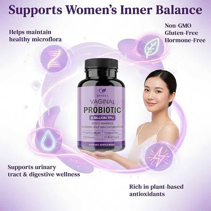 UT Defense Vaginal Probiotics for Women – Probiotics &amp Prebiotics + D-Mannose Turmeric Root 95% Curcuminoids &amp Cranberry 40% PAC – 6 Billion CFU Lactobacillus Blend – 60 Veggie Capsules