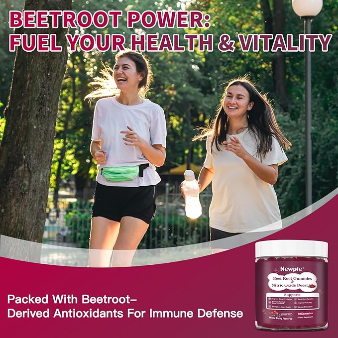 Beet Root GummiesSuper Nitric Oxide Beets SupplementGrape Seed&ampBlack Pepper ExtractVitamin C &amp B12Supports Blood Pressure&ampEnergyMixed Berry20:1 Beetroot120 Beet Chews