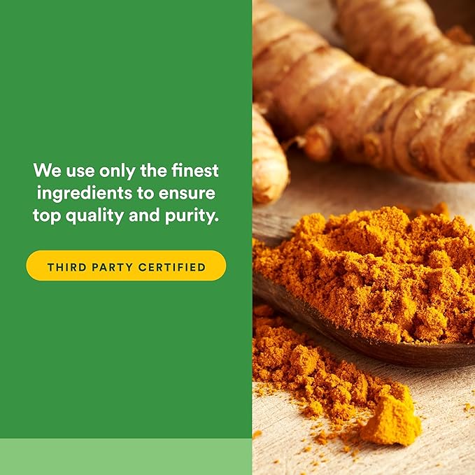 Natural Factors Turmeric &amp Bromelain 450 mg Muscle and Joint Support 90 Capsules