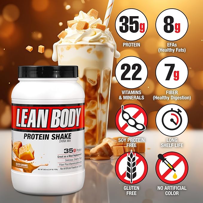 Labrada Nutrition - Lean Body 16 Serving MRP 2.47lb Bag Salted Caramel (Salted Caramel) Packaging May Vary