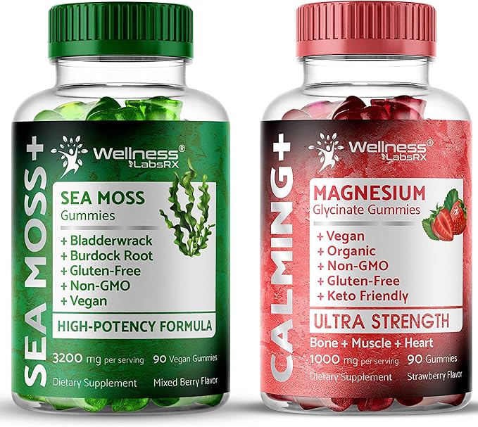WELLNESS LABSRX Sea Moss and Magnesium Gummies | Bundle