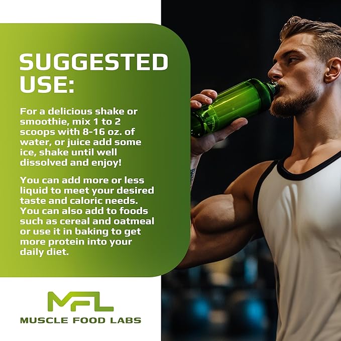 MFL Vegan Plant-Based Protein Powder l Gluten Free l Non Dairy l Non GMO l Lactose Free l Keto-Friendly | 2.12 lbs (Vanilla Bean)