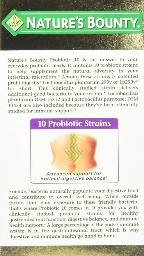 Nature's Bounty Ultra Strength Probiotic 10 140 Capsules