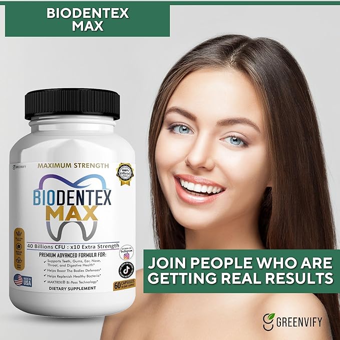 BioDentex Max Maximum Strength Probiotic Supplement 40 Billion CFU 60 Capsules with MAKTREK Bi-Pass Technology for Digestive Health Support (3)