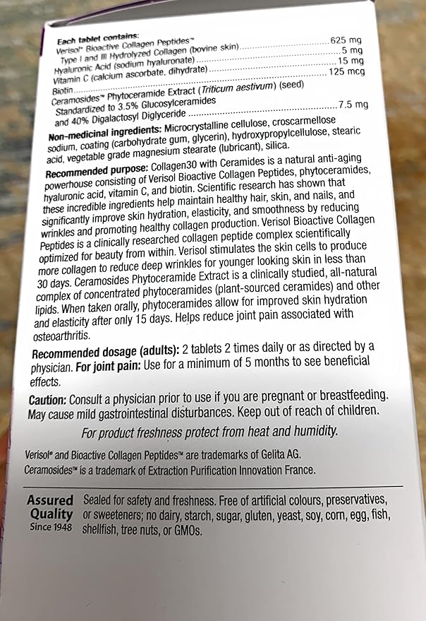 Webber Naturals Collagen 30 with Biotin and Ceramides 200 Tablets