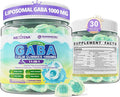 GABA Gummies 1000mg - Liposomal Calm Mood Gummies with L-Theanine Magnesium Glycinate Ashwagandha 5htp Inositol Melatonin-Free for Zzz Better GABA Supplements for Adult Sugar-Free 60Cts