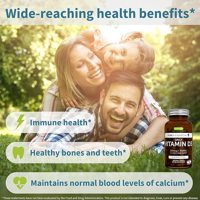 Igennus Daily Vitamin D3 + High Strength Triple Vitamin K Complex 2000iu Cholecalciferol + 2700mcg Advanced Bioactive Vitamin K1 &amp K2 (MK-4 &amp MK-7)