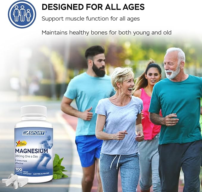 High Absorption Magnesium Supplement (100 Count) and Gel for Leg Cramps and Sore Muscles