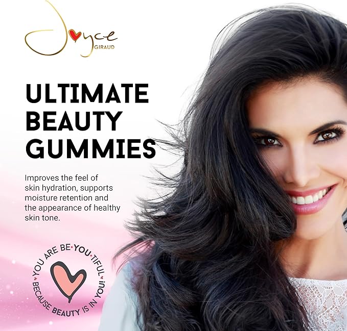 Joyce Giraud Ultimate Beauty Gummies 60-Day Supply Supports Skin Hydration &amp Healthy Skin Tone 180 Gummies