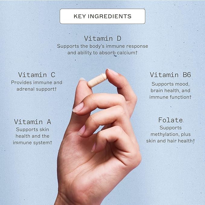 Amy Myers MD The Myers Way Multivitamin - Supports Healthy Immune Thyroid &amp Adrenal Function - Gluten-Free Non-Dairy &amp Iron Free Healthcare Supplement