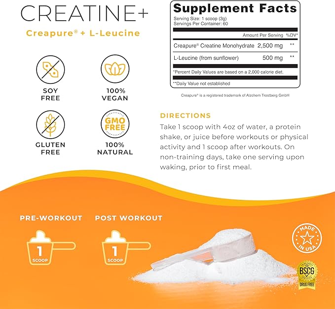 One Sol Creatine &amp Pre-Workout Bundle for Women: Boost Lean Muscle Recovery Energy &amp Focus with Natural Vegan Supplements (Unflavored Creatine &amp Mango Guava Pre-Workout)