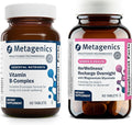 Metagenics Vitamin B-Complex + HerWellness Recharge Overnight - Energy Support &amp Healthy Stress Response - With Vitamin B6 &amp B12 - Vegetarian &amp Gluten-Free - 60 Tablets + Women's Sleep Sup