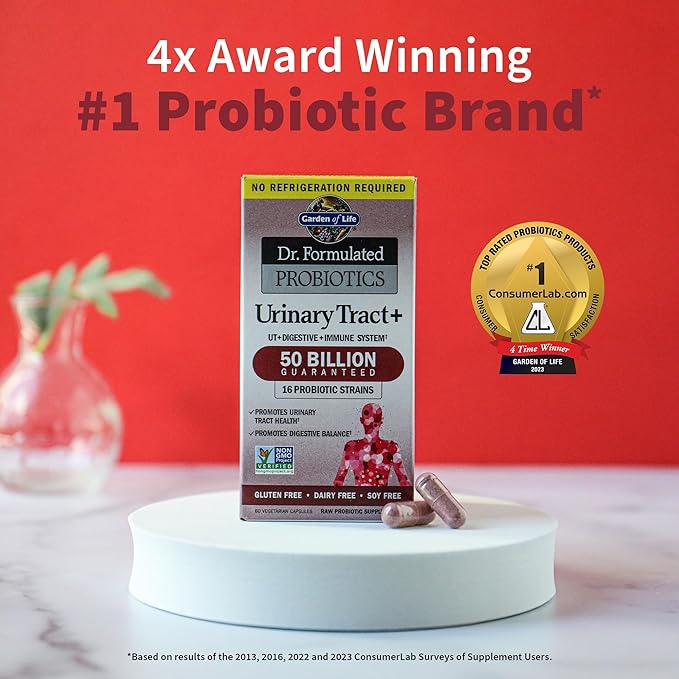 Garden of Life Dr. Formulated Probiotics for Urinary &amp Prostate Health 60 Count