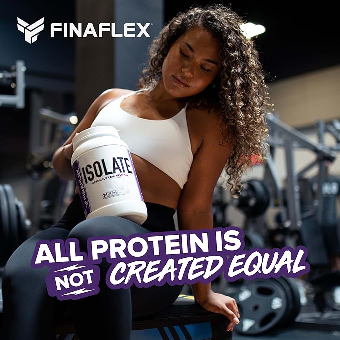 FINAFLEX ISOLATE Peanut Butter - 2 lb - 25 Grams of Iso Protein Per Serving - Milkshake-Like Taste - Zero Sugar Zero Fat &amp Gluten Free - 30 Servings
