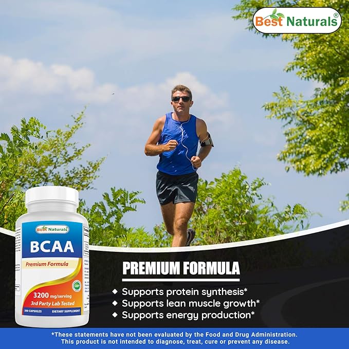 Best Naturals BCAA 3200mg &amp Zinc Citrate 30 mg
