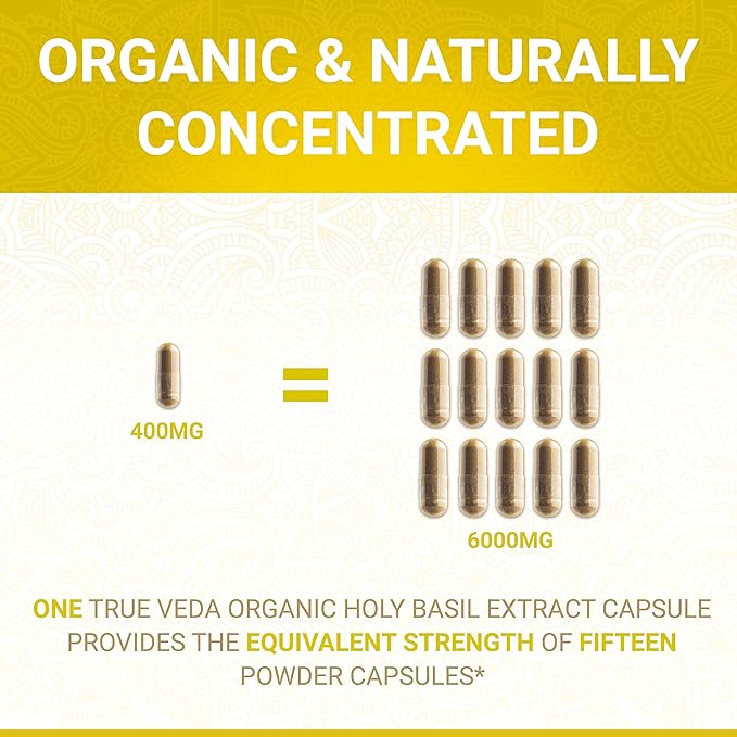 True Veda Mood Bundle | USDA Organic | Multi-Award-Winning | Organic Ashwagandha KSM-66® + Organic Holy Basil with Vitamin B6