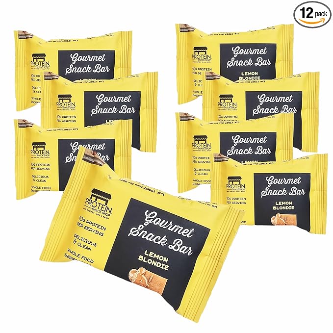 Gourmet Protein Brownie &amp Blondie Bars | High Protein Gluten-Free Honey-Sweetened No Seed Oils or Preservatives – Protein Snack Shop (12 Lemon Blondie)