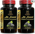 Resveratrol 500mg – Antioxidants with Immune boosters Trans-Resveratrol with Powerful Antioxidents Acai Grapeseed Anti-Aging and Immune Support – 2 Bottles 120 Capsules