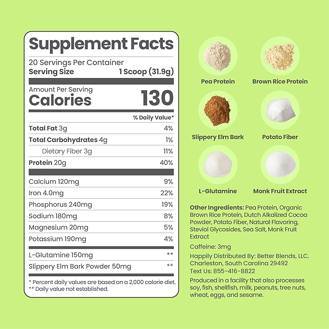 Gut-Friendly Protein Powder for Sensitive Stomachs Low FODMAP 20g Vegan Pea &amp Rice Protein with Prebiotic Fiber Dairy-Free Gluten-Free No Sugar Vanilla Dream and Chocolate Swirl