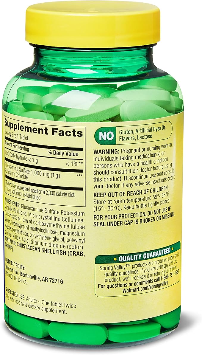 Spring Valley - Glucosamine Sulfate 1000 mg 120 Tablets