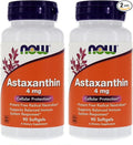 NOW Foods Astaxanthin 4mg 90 Softgels (Cellular Protection) (Pack of 2)