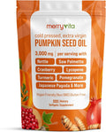 Pumpkin Seed Oil with Saw Palmetto Turmeric Nettle &amp More | 3000mg Per Serving 300 Softgels | Cold Pressed Extra Virgin | Prostate Health Supplements for Men | Non-GMO