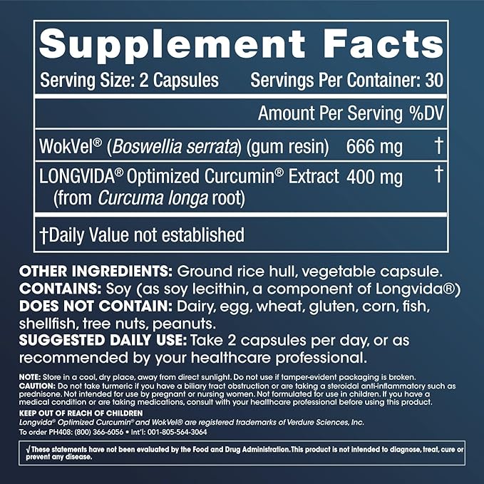 ProHealth Body &amp Joint - Optimized Curcumin Longvida (60 Veggie Capsules) (2-Pack)