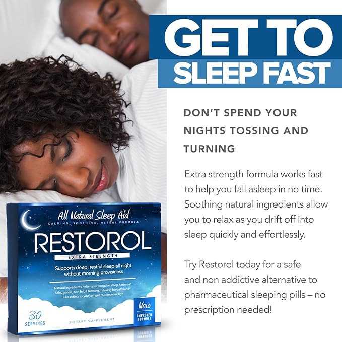 | Natural Sleep Aid – Help Sleep Cycle – Get Restful Sleep (30ct) 30 Count (Pack of 1)
