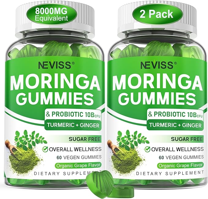 2 Pack Turmeric Ginger Gummies + 2 Pack Moringa Gummies