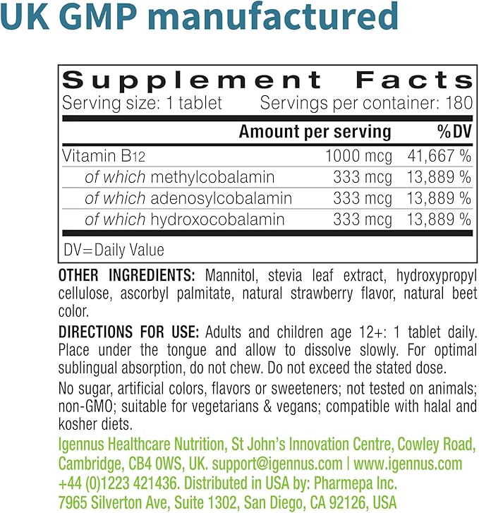 Super B12-Complex 1000mcg + Advanced Ashwagandha KSM-66 L-Theanine &amp Magnesium Bundle High Absorption Sublingual Vitamin B12 + Multi Action Adaptogen Complex by Igennus