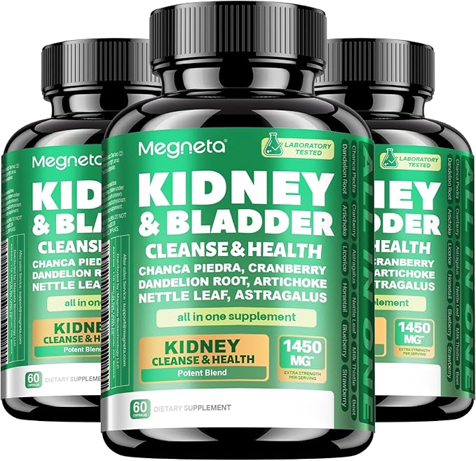 Kidney and Bladder Support Supplement with Cranberry Astragalus Nettle Leaf Artichoke(180 Capsules)