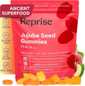 Reprise Jujube Seeds in Daily Gummies 300 mg Full-Spectrum Jujube Seeds Supports Relaxation &amp Restful Sleep 100% Plant Based Vegan &amp Gelatin Free Peach Flavored 45 Gummies