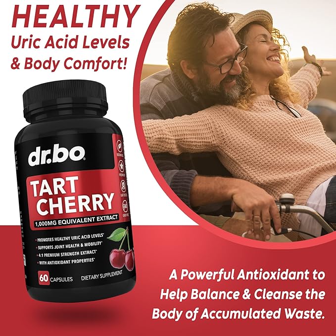 Glucosamine Chondroitin MSM Turmeric &amp Tart Cherry - Joint Health Supplement Knee Bone &amp Joints Purge Uric Acid Cleanse Flush Antioxidant Pills - Joint Support Pills &amp Tart Cherry Extract