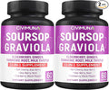 Soursop Graviola Capsules with Elderberry Turmeric Curcumin and More - 120 Capsules for 4 Months Supply (Pack of 2)
