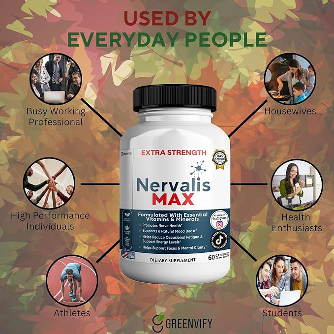 Nervalis MAX Extra Strength Nerve Health Support 60 Capsules 30-Day Supply (1)