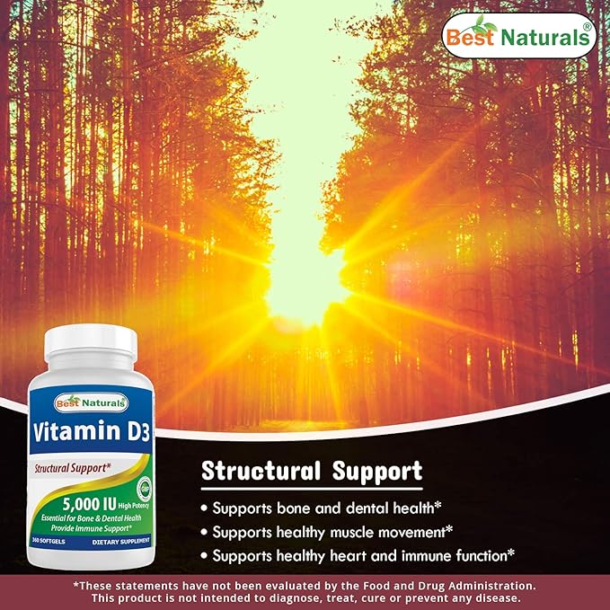 Best Naturals B-100 Complex &amp Vitamin D3 5000 IU