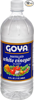 Goya Foods Distilled White Vinegar 32 Fl Oz (Pack of 12)
