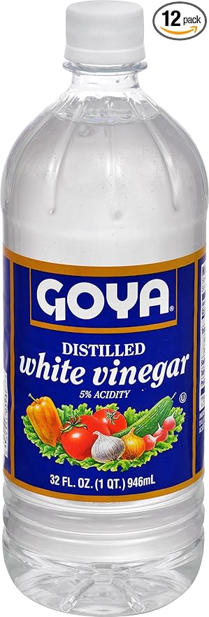 Goya Foods Distilled White Vinegar 32 Fl Oz (Pack of 12)