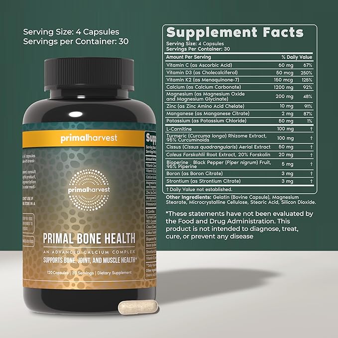 Primal Harvest Daily Two-Step Routine | Ashwagandha + Bone Health | 2 Pack | 30 Day Supply