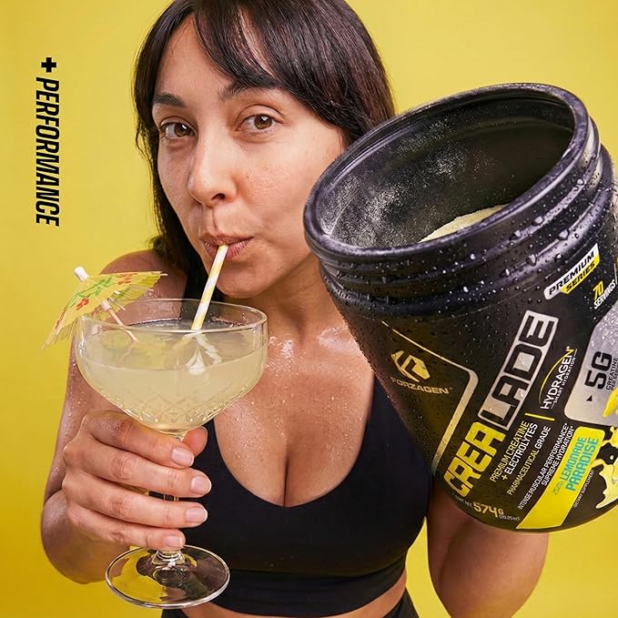 Forzagen Crea-Lade Creatine Monohydrate with Electrolytes &amp Hydration Support 5g Creatine Hydragen™ Blend Magnesium Sodium Potassium BioPerine® Natural Lemonade Flavor 70 Servings