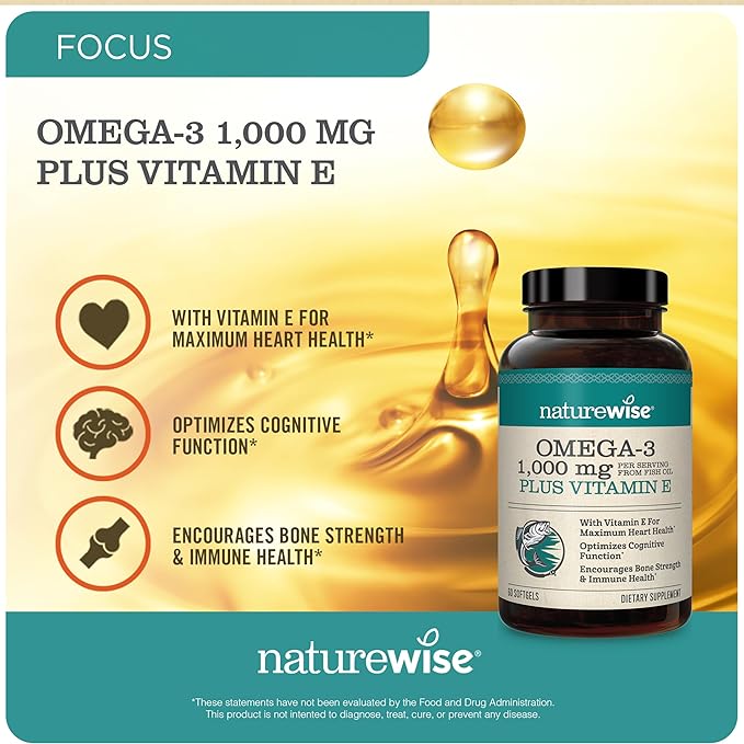NatureWise 1000mg Omega 3 600mg EPA 400mg DHA with Vitamin E 180ct &amp Vitamin B Complex for Women and Men 150 Softgels[5-Month Supply]