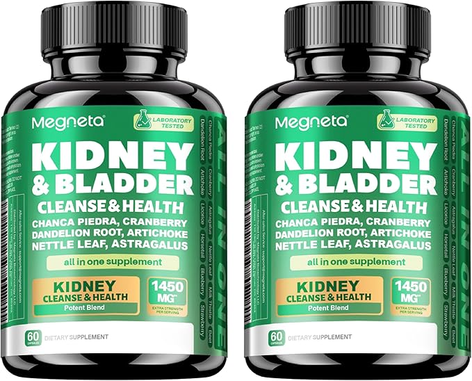 Kidney and Bladder Support Supplement with Cranberry Astragalus Nettle Leaf Artichoke(120 Capsules)