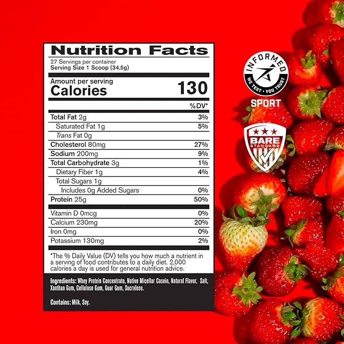 BARE PERFORMANCE NUTRITION BPN Whey Strawberry Protein &amp Creatine 30 Servings Bundle