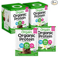 Orgain Organic Vegan Protein Powder Travel Packs - Vanilla Bean and Chocolate Fudge (10 Packets Each)
