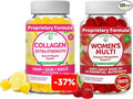 Lunakai Collagen and Women's Multivitamin Gummies Bundle - Non-GMO Anti Aging Supplements with Biotin Zinc Vitamin C and E - 100% Daily Value of 16 Essential Vitamins and Minerals - 30 Days Supply