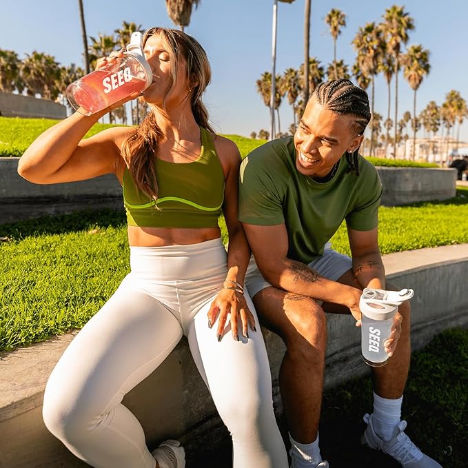 SEEQ Clear Protein Powder - Juicy Peach - 22 Servings - 22g Clear Whey Protein Isolate - Zero Sugar - 0g Lactose - Allergen Friendly - GLP1 Support - Bone Health - Muscle Post Workout Recovery
