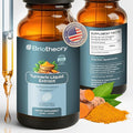 Turmeric Root Extract Tincture Liquid Drops – Herbal Supplement for Joint &amp Muscle Support Antioxidant &amp Anti-Inflammatory Alcohol-Free Vegan Non-GMO – 60 ml (30 Days Supply)