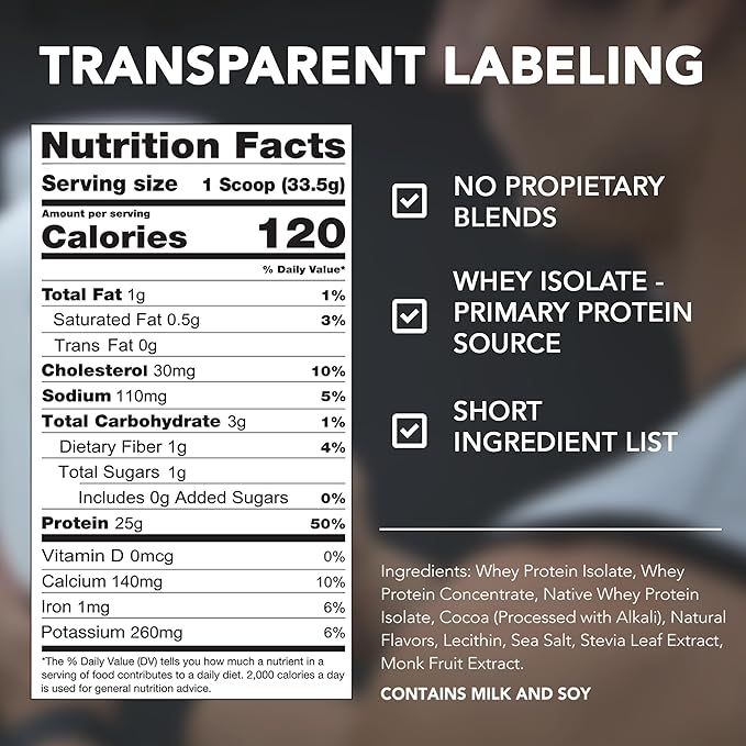 RIVAL NUTRITION Clean Rival Whey – 10LB Pure Chocolate – 100% Whey Protein Powder Whey Isolate Primary Source | 25g Protein Muscle Gain/Recovery | All Natural No Artificial Ingredients- 136 Servings