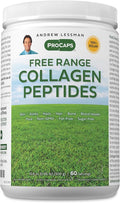 ANDREW LESSMAN Free Range Collagen Peptides Powder 60 Servings - Supports Smooth Soft Skin Comfortable Joints. Pure. Super Soluble. Unflavored. No Sugar. No Additives.